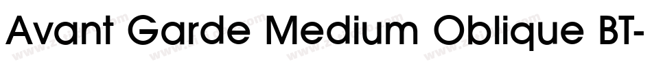 Avant Garde Medium Oblique BT字体转换